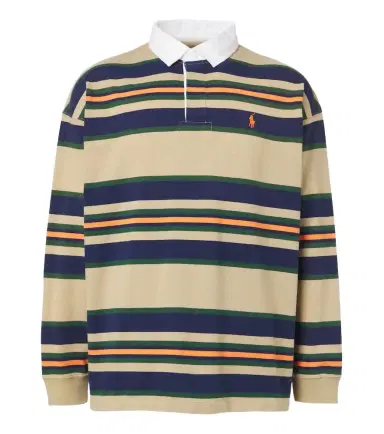 Polo Ralph Lauren Striped cotton jersey polo sweater | Thumbnail 1 Polo Ralph Lauren Striped cotton jersey polo sweater | Thumbnail 1