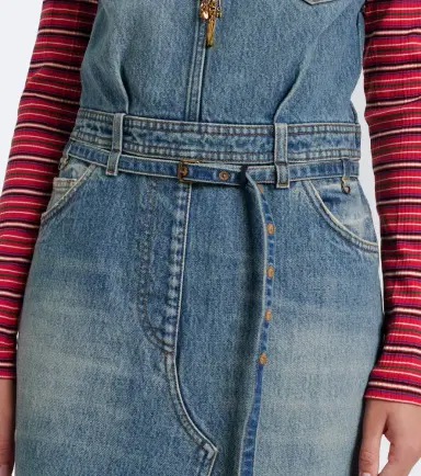 Dries Van Noten Denim faded maxi dress | Thumbnail 2 Dries Van Noten Denim faded maxi dress | Thumbnail 2