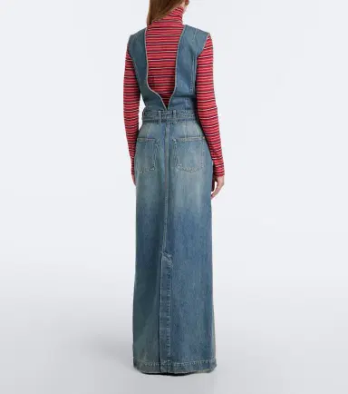 Dries Van Noten Denim faded maxi dress | Thumbnail 4 Dries Van Noten Denim faded maxi dress | Thumbnail 4