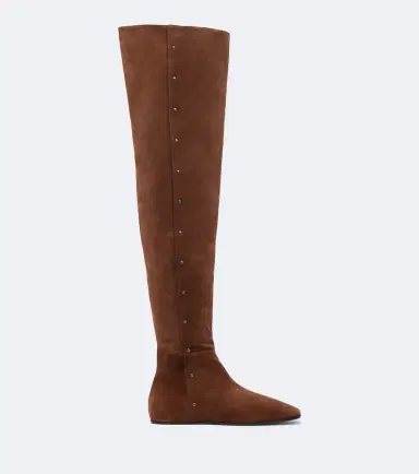 Max Mara Studded suede over-the-knee boots | Thumbnail 2 Max Mara Studded suede over-the-knee boots | Thumbnail 2