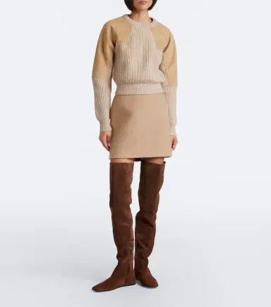 Max Mara Studded suede over-the-knee boots | Thumbnail 6 Max Mara Studded suede over-the-knee boots | Thumbnail 6