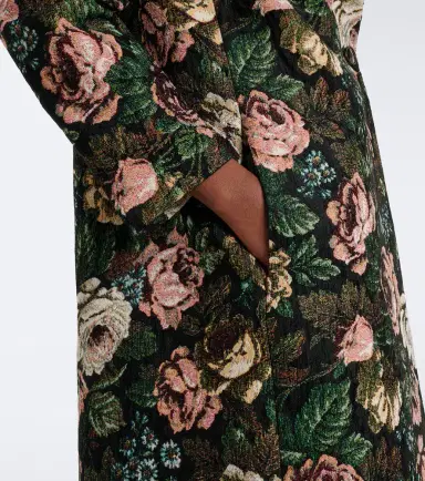 Dries Van Noten Floral jacquard coat | Thumbnail 2 Dries Van Noten Floral jacquard coat | Thumbnail 2