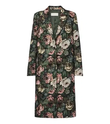 Dries Van Noten Floral jacquard coat | Thumbnail 1 Dries Van Noten Floral jacquard coat | Thumbnail 1