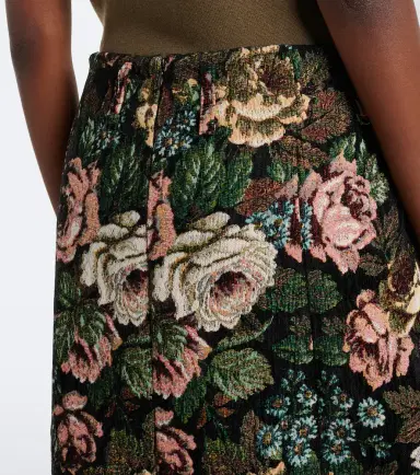 Dries Van Noten Floral jacquard midi skirt | Thumbnail 2 Dries Van Noten Floral jacquard midi skirt | Thumbnail 2