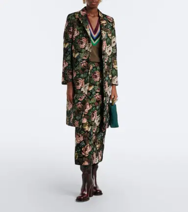 Dries Van Noten Floral jacquard midi skirt | Thumbnail 5 Dries Van Noten Floral jacquard midi skirt | Thumbnail 5