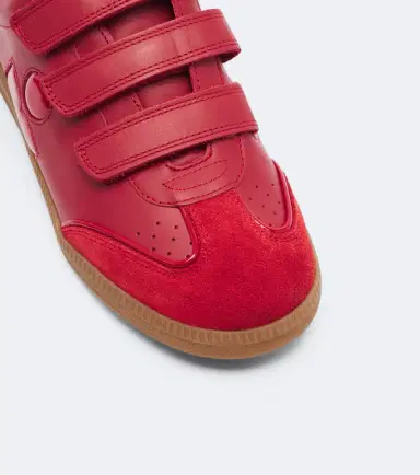 Isabel Marant Beth suede-trimmed leather sneakers | Thumbnail 3 Isabel Marant Beth suede-trimmed leather sneakers | Thumbnail 3