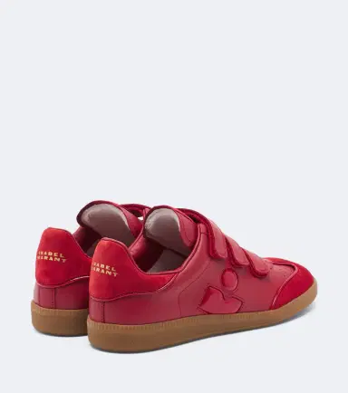 Isabel Marant Beth suede-trimmed leather sneakers | Thumbnail 4 Isabel Marant Beth suede-trimmed leather sneakers | Thumbnail 4