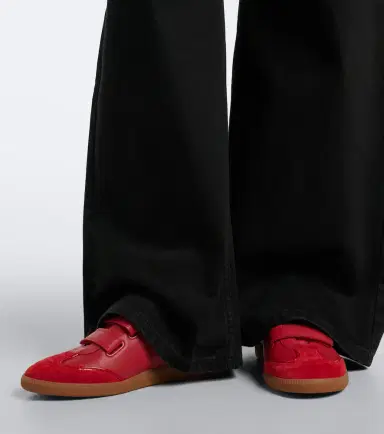 Isabel Marant Beth suede-trimmed leather sneakers | Thumbnail 5 Isabel Marant Beth suede-trimmed leather sneakers | Thumbnail 5