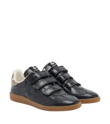 Isabel Marant Beth snake-effect leather sneakers | Thumbnail 1 Isabel Marant Beth snake-effect leather sneakers | Thumbnail 1