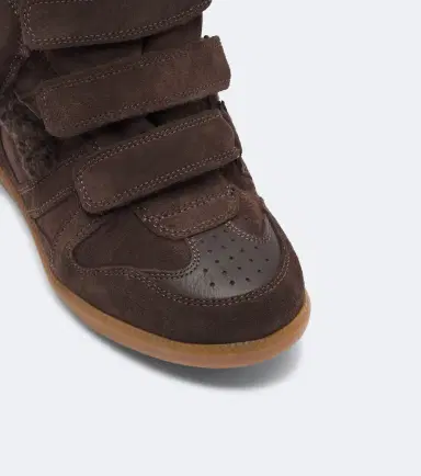 Isabel Marant Bekett shearling-lined suede wedge sneakers | Thumbnail 2 Isabel Marant Bekett shearling-lined suede wedge sneakers | Thumbnail 2