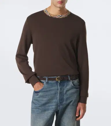 Burberry Check wool sweater | Thumbnail 6 Burberry Check wool sweater | Thumbnail 6