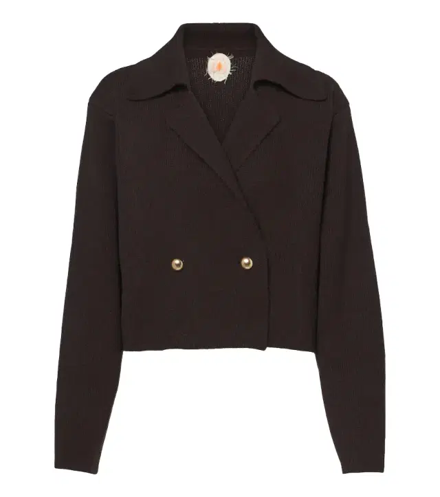 Cropped wool and cashmere jacket Cropped wool and cashmere jacket