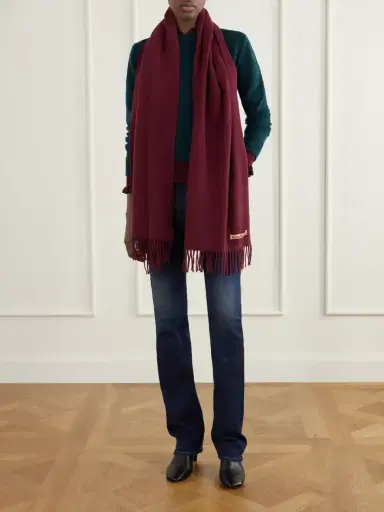 Acne Studios Fringed Wool Scarf | Thumbnail 3 Acne Studios Fringed Wool Scarf | Thumbnail 3