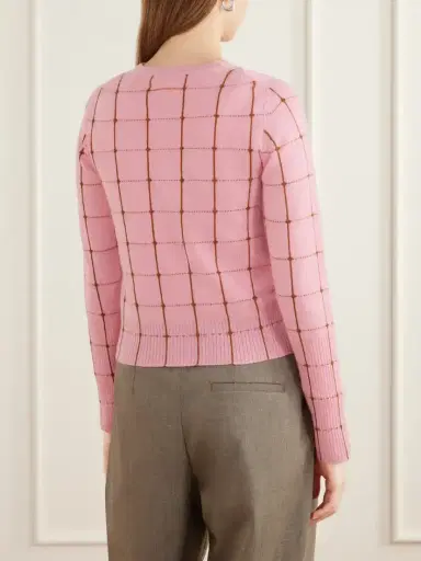 Guest In Residence Jane Checker Cashmere Cardigan | Thumbnail 4 Guest In Residence Jane Checker Cashmere Cardigan | Thumbnail 4
