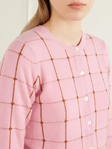 Guest In Residence Jane Checker Cashmere Cardigan | Thumbnail 5 Guest In Residence Jane Checker Cashmere Cardigan | Thumbnail 5