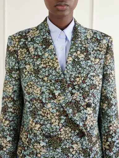 Dries Van Noten Double-breasted Floral-jacquard Coat | Thumbnail 5 Dries Van Noten Double-breasted Floral-jacquard Coat | Thumbnail 5