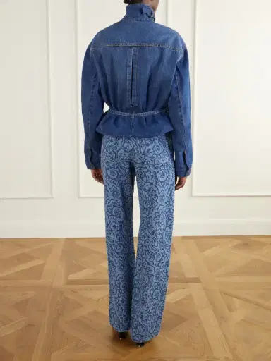 Dries Van Noten Belted Denim Jacket | Thumbnail 3 Dries Van Noten Belted Denim Jacket | Thumbnail 3