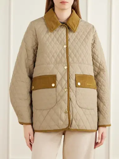 Barbour Corduroy-trimmed Logo-embroidered Quilted Shell Jacket | Thumbnail 3 Barbour Corduroy-trimmed Logo-embroidered Quilted Shell Jacket | Thumbnail 3