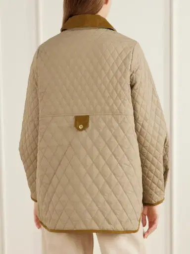 Barbour Corduroy-trimmed Logo-embroidered Quilted Shell Jacket | Thumbnail 4 Barbour Corduroy-trimmed Logo-embroidered Quilted Shell Jacket | Thumbnail 4