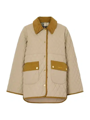 Barbour Corduroy-trimmed Logo-embroidered Quilted Shell Jacket | Thumbnail 1 Barbour Corduroy-trimmed Logo-embroidered Quilted Shell Jacket | Thumbnail 1