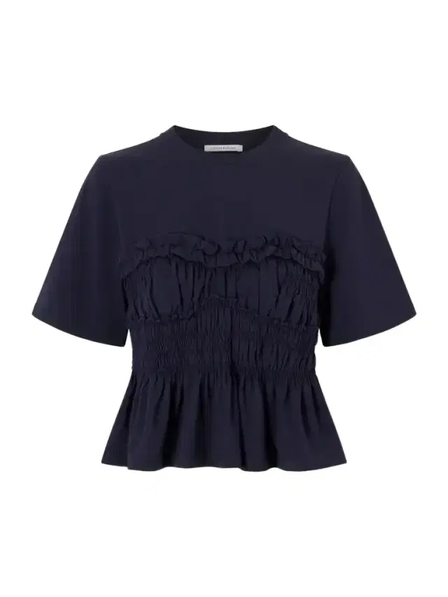 Vilde Gathered Cotton-stretch Jersey T-shirt Vilde Gathered Cotton-stretch Jersey T-shirt