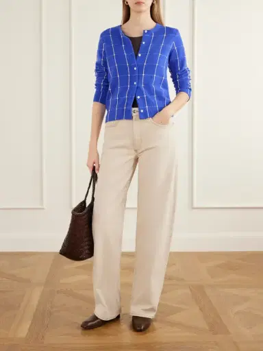 Guest In Residence Jane Checker Cashmere Cardigan | Thumbnail 2 Guest In Residence Jane Checker Cashmere Cardigan | Thumbnail 2