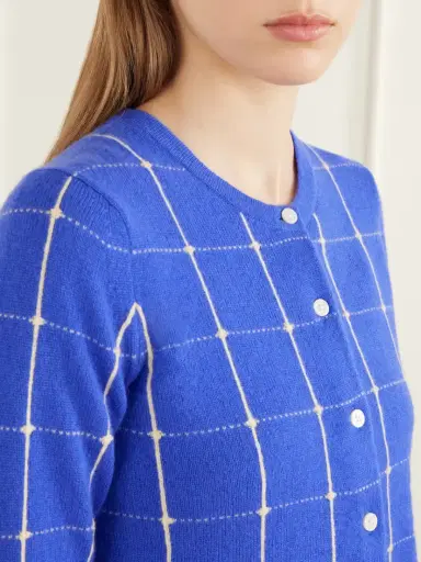 Guest In Residence Jane Checker Cashmere Cardigan | Thumbnail 5 Guest In Residence Jane Checker Cashmere Cardigan | Thumbnail 5