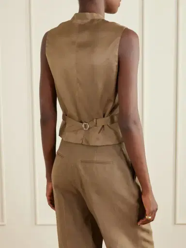 Ralph Lauren Collection Jaiden Linen Vest | Thumbnail 4 Ralph Lauren Collection Jaiden Linen Vest | Thumbnail 4