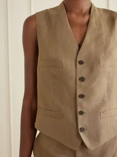 Ralph Lauren Collection Jaiden Linen Vest | Thumbnail 5 Ralph Lauren Collection Jaiden Linen Vest | Thumbnail 5