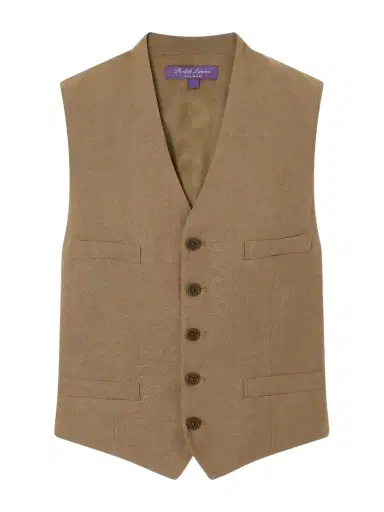 Ralph Lauren Collection Jaiden Linen Vest | Thumbnail 1 Ralph Lauren Collection Jaiden Linen Vest | Thumbnail 1