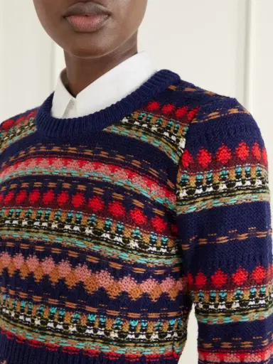 Dries Van Noten Intarsia Wool Sweater | Thumbnail 5 Dries Van Noten Intarsia Wool Sweater | Thumbnail 5