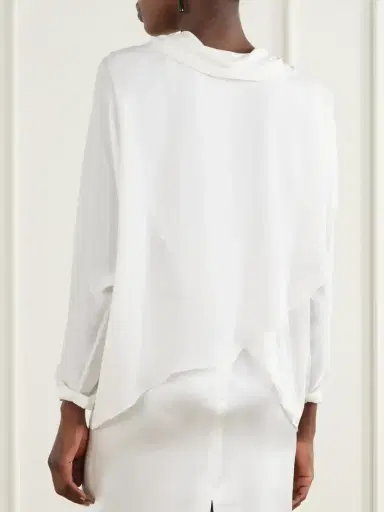 ANDRES OTALORA Una Luz Silk-georgette Blouse | Thumbnail 3 ANDRES OTALORA Una Luz Silk-georgette Blouse | Thumbnail 3