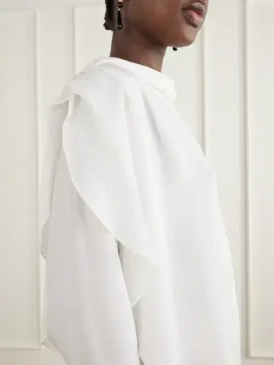 ANDRES OTALORA Una Luz Silk-georgette Blouse | Thumbnail 4 ANDRES OTALORA Una Luz Silk-georgette Blouse | Thumbnail 4