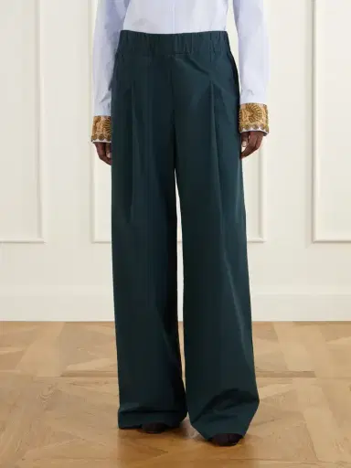 Dries Van Noten Cotton-poplin Wide-leg Pants | Thumbnail 3 Dries Van Noten Cotton-poplin Wide-leg Pants | Thumbnail 3