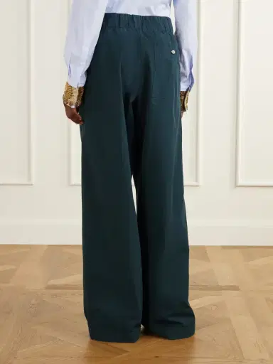 Dries Van Noten Cotton-poplin Wide-leg Pants | Thumbnail 4 Dries Van Noten Cotton-poplin Wide-leg Pants | Thumbnail 4