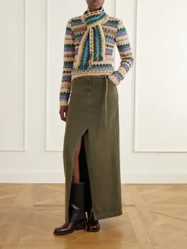Dries Van Noten Intarsia Wool Sweater | Thumbnail 2 Dries Van Noten Intarsia Wool Sweater | Thumbnail 2