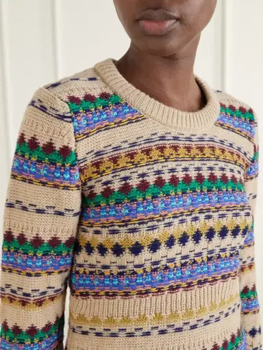 Dries Van Noten Intarsia Wool Sweater | Thumbnail 5 Dries Van Noten Intarsia Wool Sweater | Thumbnail 5