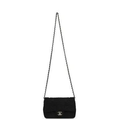 Chanel Chanel Mini "Coco Boho" Flap Bag Black Crochet Light Gold Hardware | Thumbnail 7 Chanel Chanel Mini "Coco Boho" Flap Bag Black Crochet Light Gold Hardware | Thumbnail 7