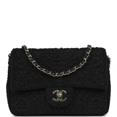 Chanel Chanel Mini "Coco Boho" Flap Bag Black Crochet Light Gold Hardware | Thumbnail 1 Chanel Chanel Mini "Coco Boho" Flap Bag Black Crochet Light Gold Hardware | Thumbnail 1