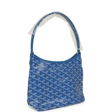 goyard Goyard Goyardine Sky Blue Boheme Mini Hobo Bag Palladium Hardware | Thumbnail 2 goyard Goyard Goyardine Sky Blue Boheme Mini Hobo Bag Palladium Hardware | Thumbnail 2