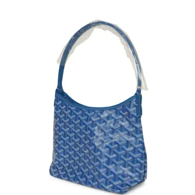 goyard Goyard Goyardine Sky Blue Boheme Mini Hobo Bag Palladium Hardware | Thumbnail 5 goyard Goyard Goyardine Sky Blue Boheme Mini Hobo Bag Palladium Hardware | Thumbnail 5