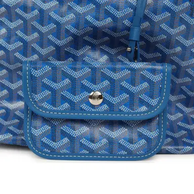 goyard Goyard Goyardine Sky Blue Boheme Mini Hobo Bag Palladium Hardware | Thumbnail 8 goyard Goyard Goyardine Sky Blue Boheme Mini Hobo Bag Palladium Hardware | Thumbnail 8