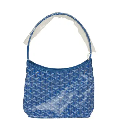 goyard Goyard Goyardine Sky Blue Boheme Mini Hobo Bag Palladium Hardware | Thumbnail 1 goyard Goyard Goyardine Sky Blue Boheme Mini Hobo Bag Palladium Hardware | Thumbnail 1