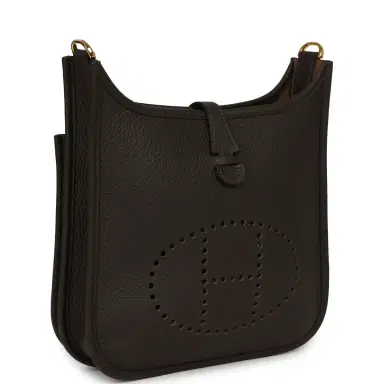HERMÈS Hermes Evelyne 23 Ebene Clemence Gold Hardware | Thumbnail 2 HERMÈS Hermes Evelyne 23 Ebene Clemence Gold Hardware | Thumbnail 2