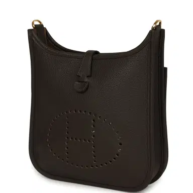 HERMÈS Hermes Evelyne 23 Ebene Clemence Gold Hardware | Thumbnail 5 HERMÈS Hermes Evelyne 23 Ebene Clemence Gold Hardware | Thumbnail 5