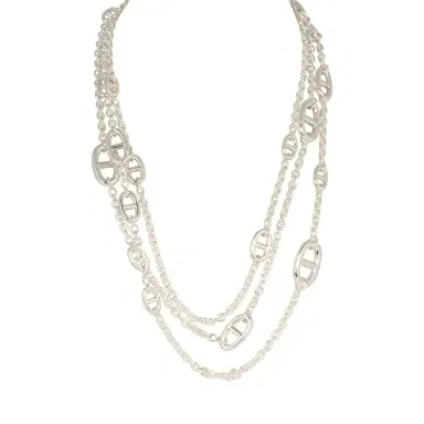 HERMÈS Hermes Farandole Rope Necklace 160cm Sterling Silver Hardware | Thumbnail 1 HERMÈS Hermes Farandole Rope Necklace 160cm Sterling Silver Hardware | Thumbnail 1