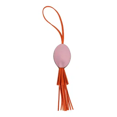 HERMÈS Hermes Poulpe Charm Mauve Sylvestre Epsom, Orange Milo Lambskin | Thumbnail 2 HERMÈS Hermes Poulpe Charm Mauve Sylvestre Epsom, Orange Milo Lambskin | Thumbnail 2