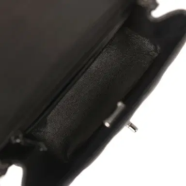 Chanel Pre-owned Chanel Mini Classic Square Flap Bag So Black Lambskin Black Hardware | Thumbnail 11 Chanel Pre-owned Chanel Mini Classic Square Flap Bag So Black Lambskin Black Hardware | Thumbnail 11