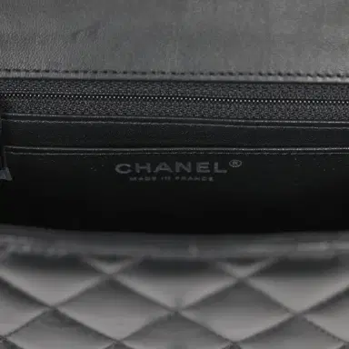 Chanel Pre-owned Chanel Mini Classic Square Flap Bag So Black Lambskin Black Hardware | Thumbnail 9 Chanel Pre-owned Chanel Mini Classic Square Flap Bag So Black Lambskin Black Hardware | Thumbnail 9