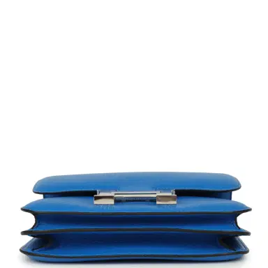 HERMÈS Pre-owned Hermes Constance 18 Bleu Hydra Chevre Mysore Palladium Hardware | Thumbnail 6 HERMÈS Pre-owned Hermes Constance 18 Bleu Hydra Chevre Mysore Palladium Hardware | Thumbnail 6